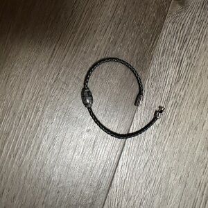 David Yurman Black Braided Bracelet